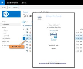 SharePoint Document Preview